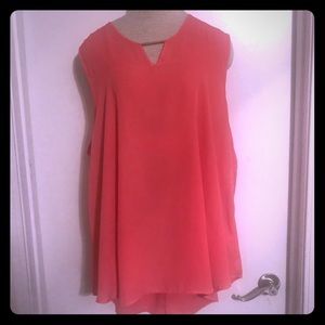 🌼 3 for 25🌼{Rue+} Pink sheer tunic